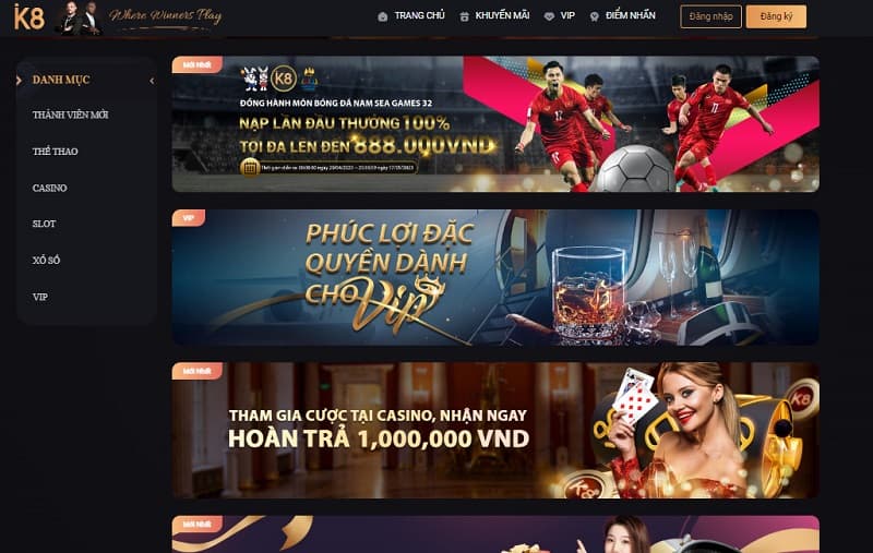 K8 - Nơi cá cược đổi thưởng đỉnh cao uy tín và hấp dẫn 1 Những Chương Trình Khuyến Mãi Đặc Sắc Tại Nhà Cái K8