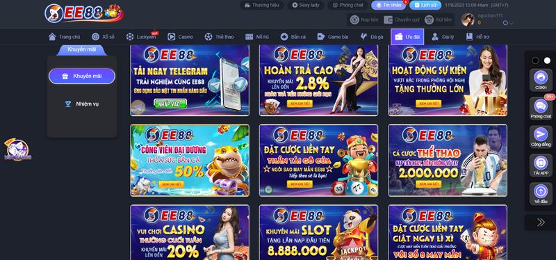 EE88 - Nhà cái dẫn đầu thị trường cá cược trực tuyến 8 Nhiều Chương Trình Khuyến Mãi Đặc Sắc Đang Được Nhà Cái Cung Cấp